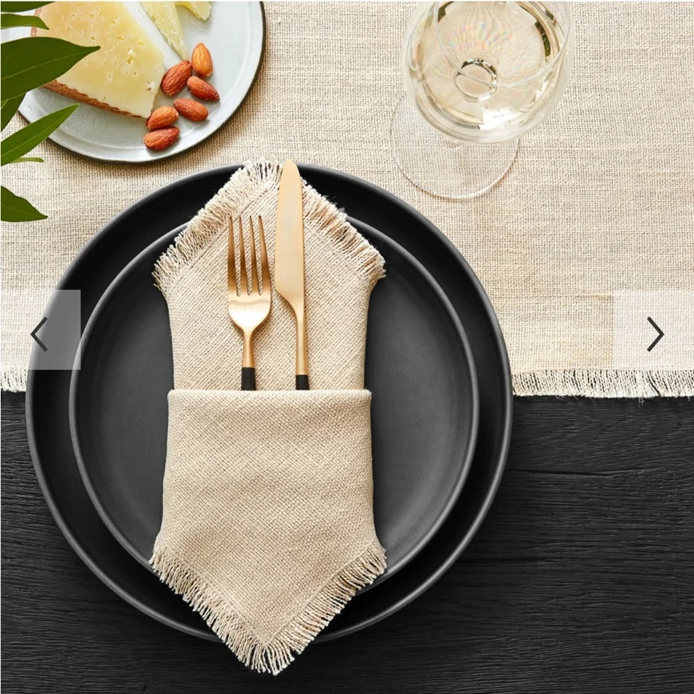 Williams Sonoma “Fringe” Napkins, Set/4